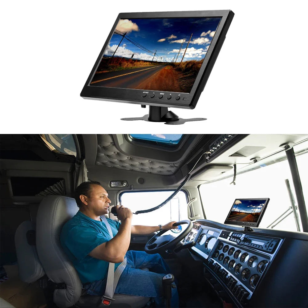 10.1" LCD HD Monitor, Mini TV & Computer Display Screen with HDMI VGA AV