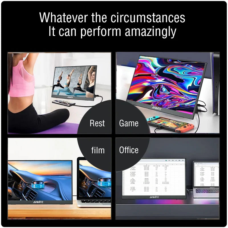14 Inch Portable Touch Screen Monitor - Gaming Computer Extended Display 14"