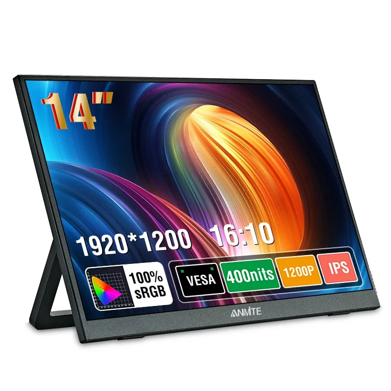 14 Inch Portable Touch Screen Monitor - Gaming Computer Extended Display 14"