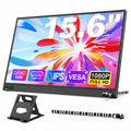 15.6 Inch Portable Monitor Full HD 1080P IPS USB-C Mini HDMI Display with Stand