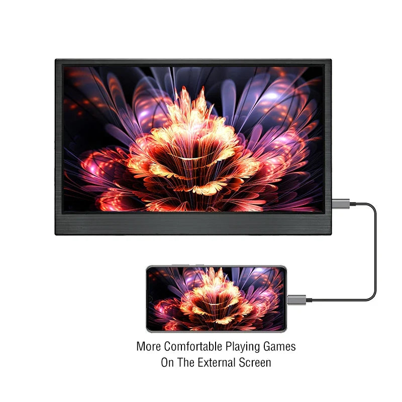15.6" Portable Touchscreen Monitor 1080P HDR - Type-C HDMI Display for Laptop, PS5, Xbox & Switch
