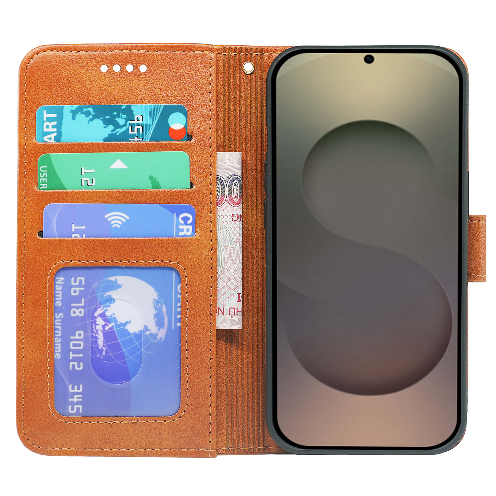 Samsung Galaxy S24 Series Book Flip Case Leather Wallet