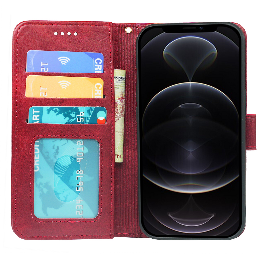 iPhone 13 Series Book Flip Case Leather Wallet