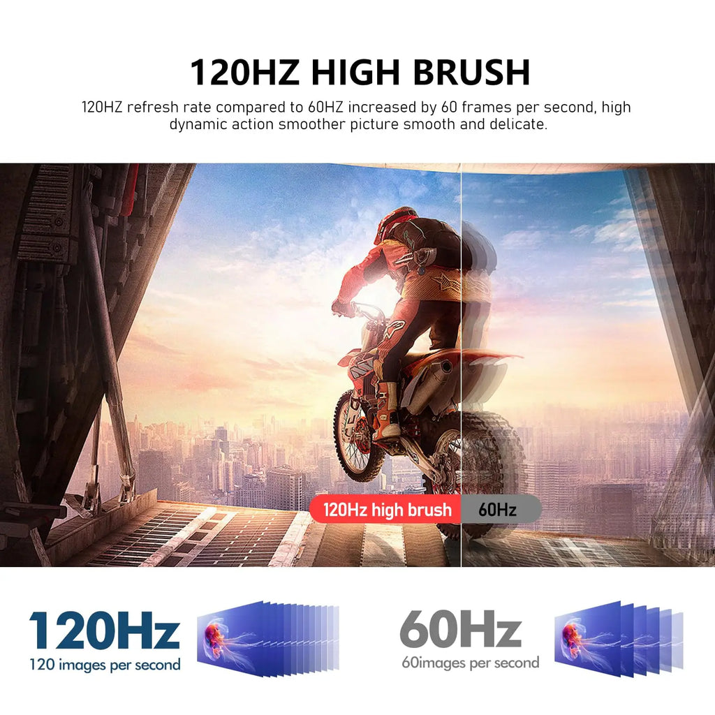 24.5 Inch Curved Gaming Monitor Full HD 1080P 120Hz Frameless Display Speakers