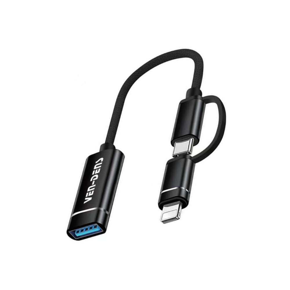 2 in 1 OTG Adapter for iPhone and Android – Type C & Lightning Connector