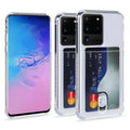 Soft TPU Clear Case With Card Slot - For Samsung S21