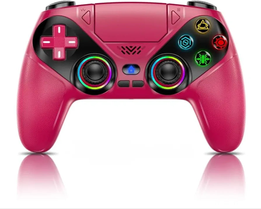 Nonbliep Wireless Controller for PS5/Slim/Pro/PC, Bluetooth Gamepad with Back Paddles, Speaker, Dual vibration, 6-Axis Sensor, Turbo, Macro, Touchpad and 3.5mm Audio Jack
