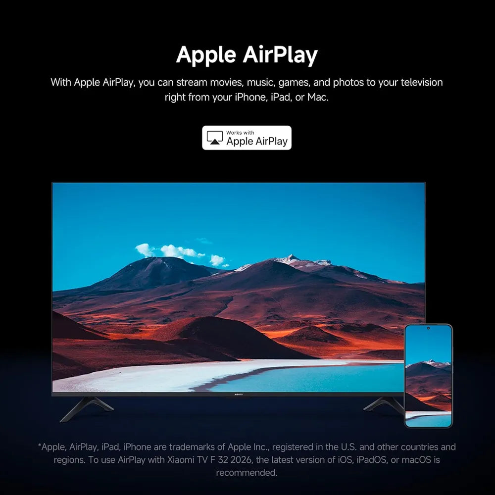 XIAOMI TV F 32, 32 Inch , HD, Smart TV, Fire TV, Dolby Audio™, DTS Virtual:X S Alexa Voice Control, Works with Apple AirPlay, [Model Year]