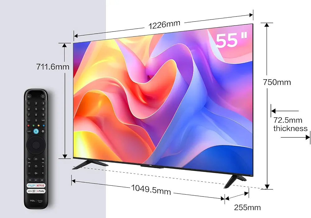 TCL 55PF650K 55-inch 4K Ultra HD, HDR TV, Smart LED Fire TV 