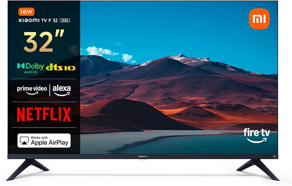 XIAOMI TV F 32, 32 Inch , HD, Smart TV, Fire TV, Dolby Audio™, DTS Virtual:X S Alexa Voice Control, Works with Apple AirPlay, [Model Year]