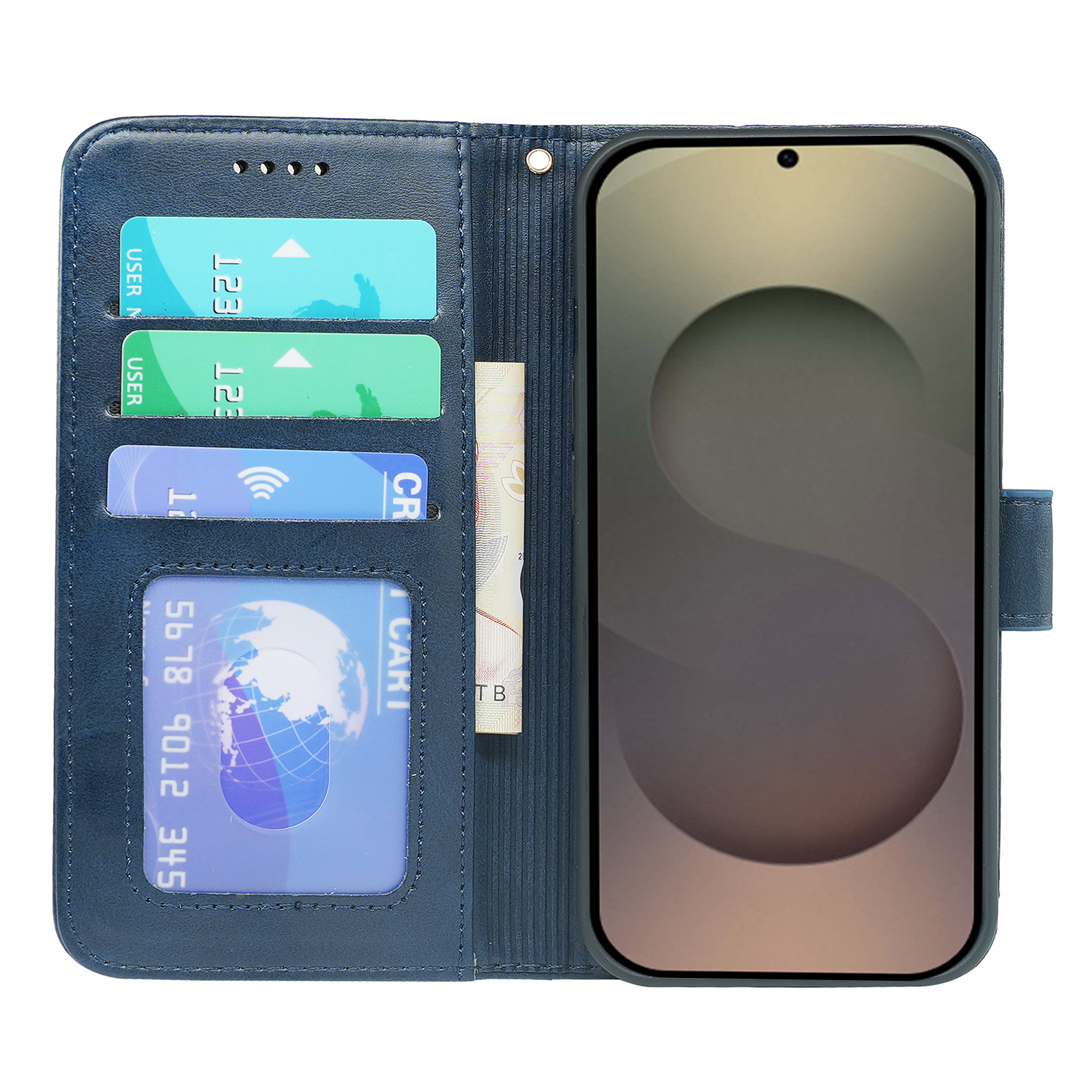 Samsung Galaxy S24 Series Book Flip Case Leather Wallet