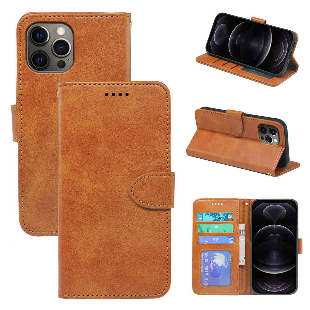 iPhone 13 Series Book Flip Case Leather Wallet