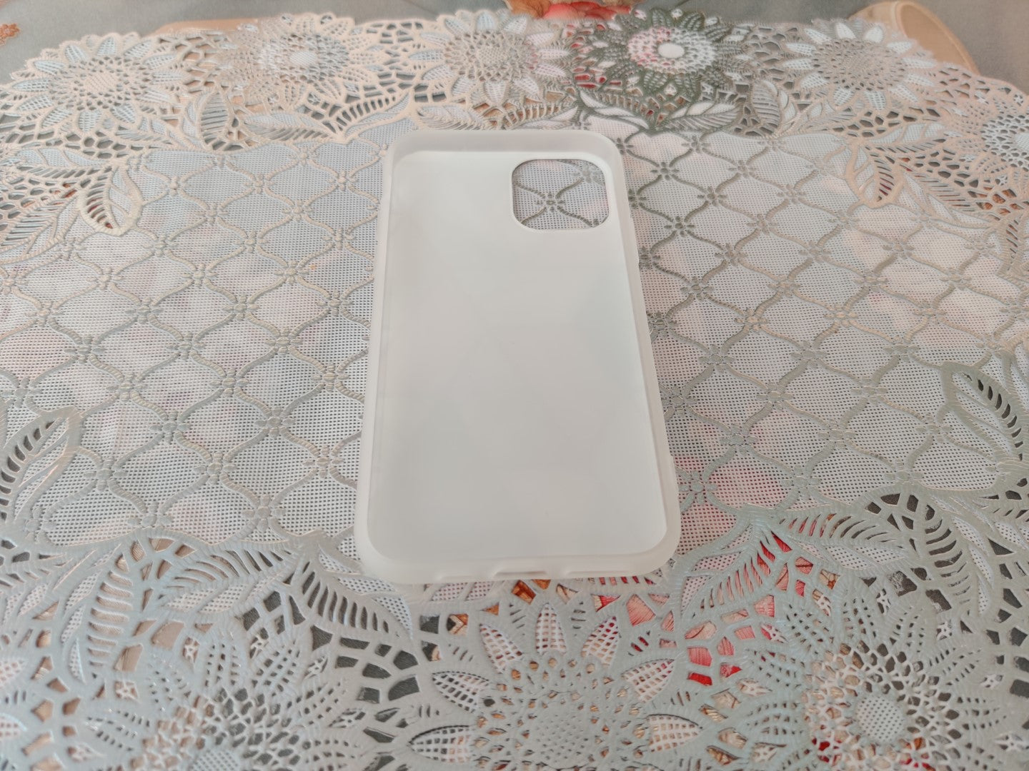 Marble Geometric TPU Coral Case - For iPhone 11