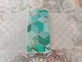 Marble Geometric TPU Green Case - For iPhone X / Xs