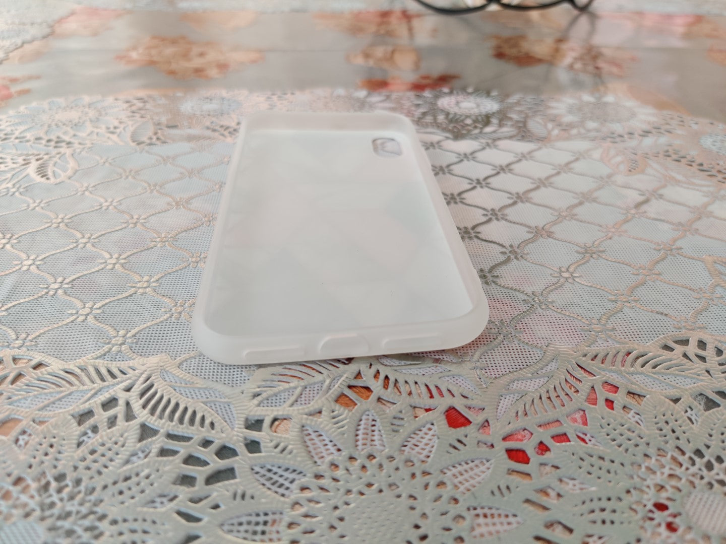 Marble Geometric TPU Coral Case - For iPhone X / Xs