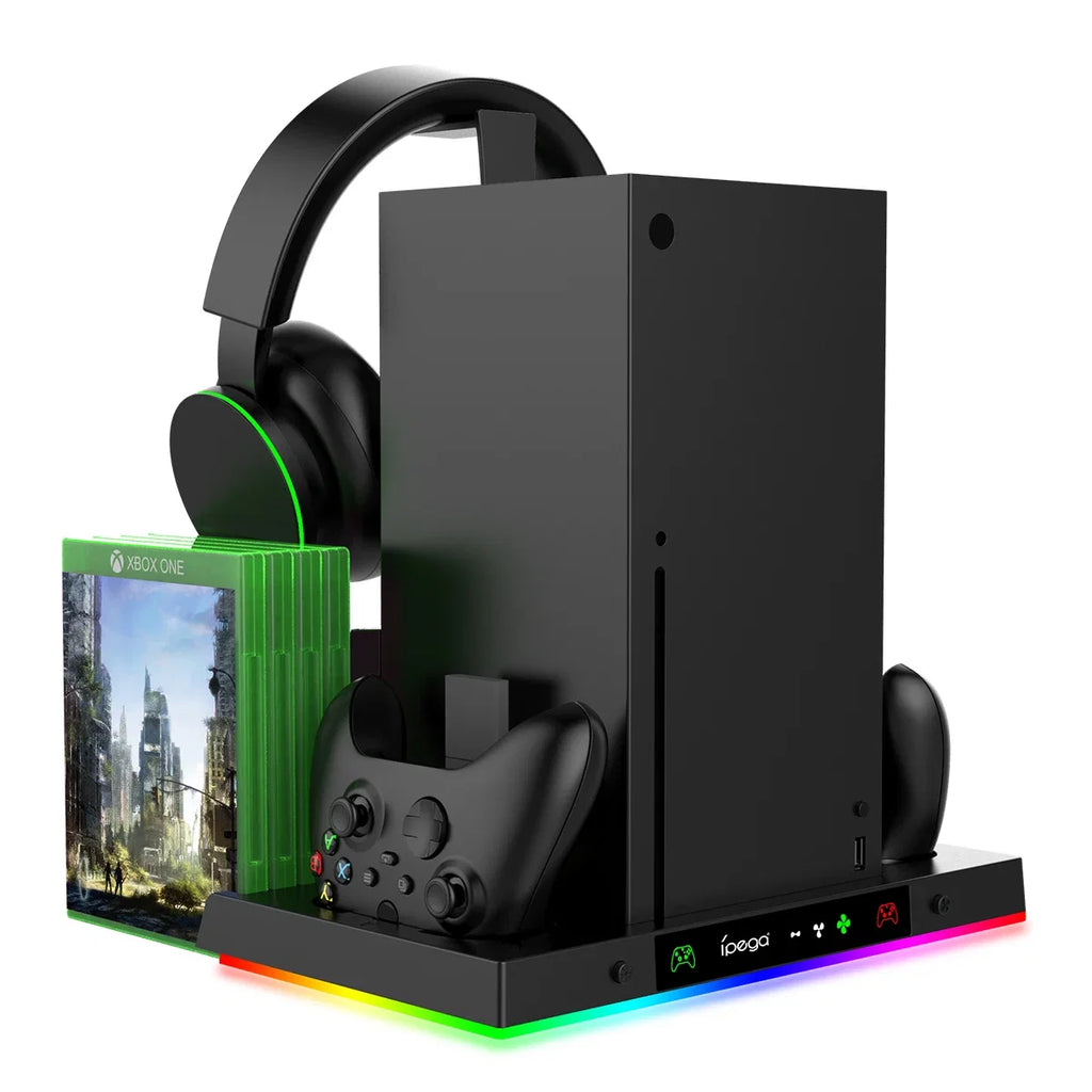 RGB Cooling Fan Stand & Charging Station for Xbox Series X Console & Controller