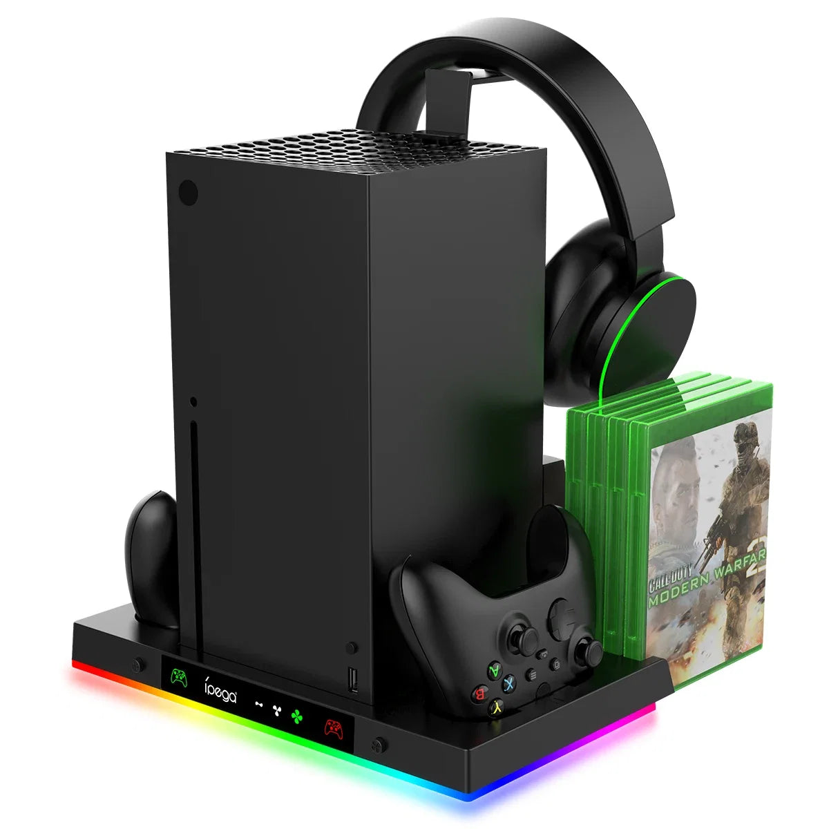 RGB Cooling Fan Stand & Charging Station for Xbox Series X Console & Controller