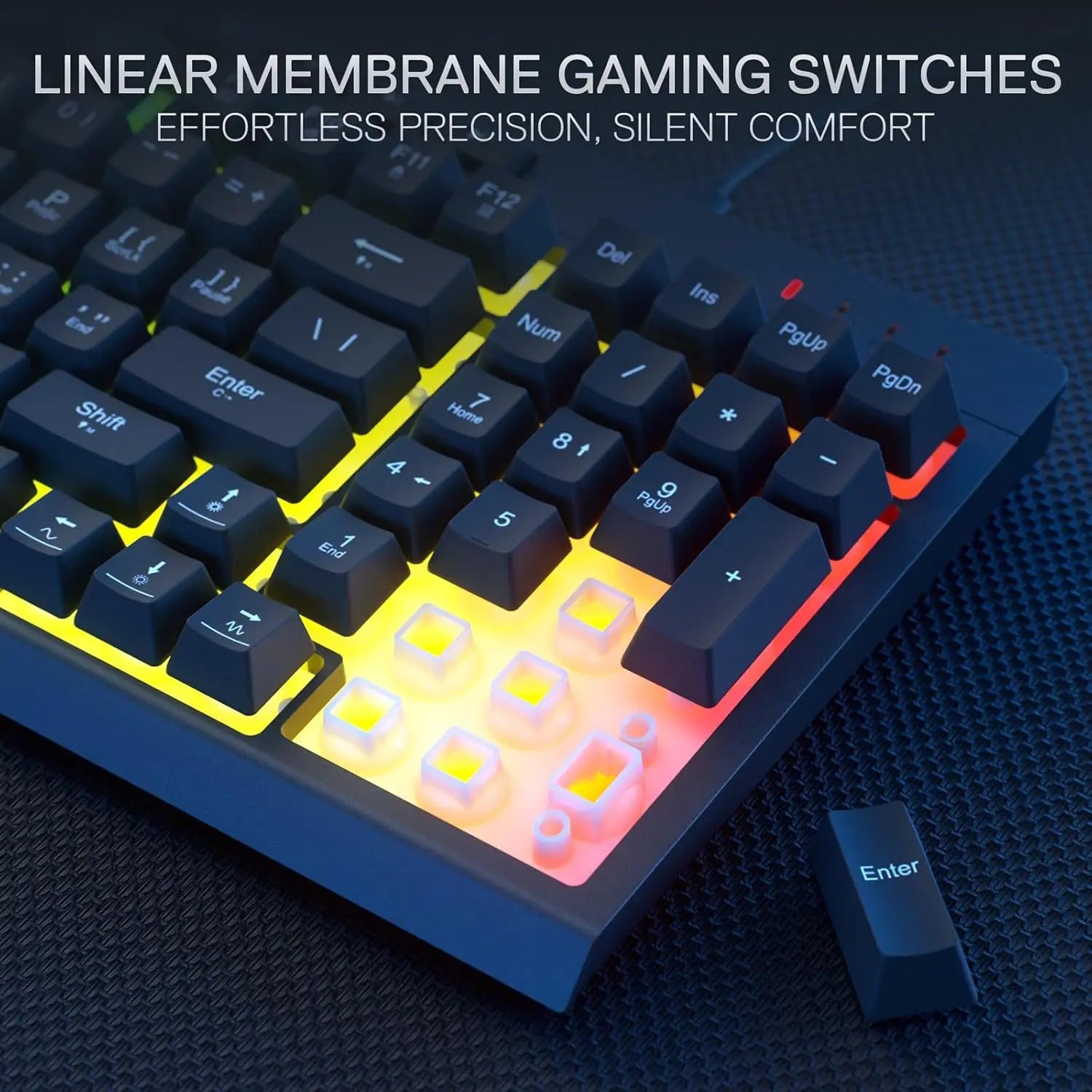 Redragon S141 Gaming Keyboard & Mouse Bundle - RGB Membrane Keyboard and Mouse