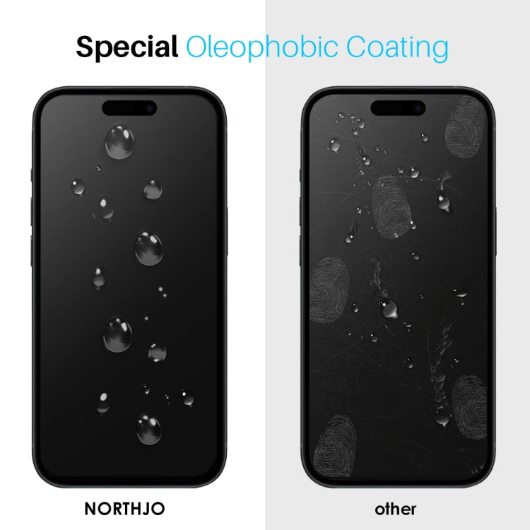 NORTHJO 2pcs Tempered Glass Film with Installation Frame - For iPhone 16 Pro Max