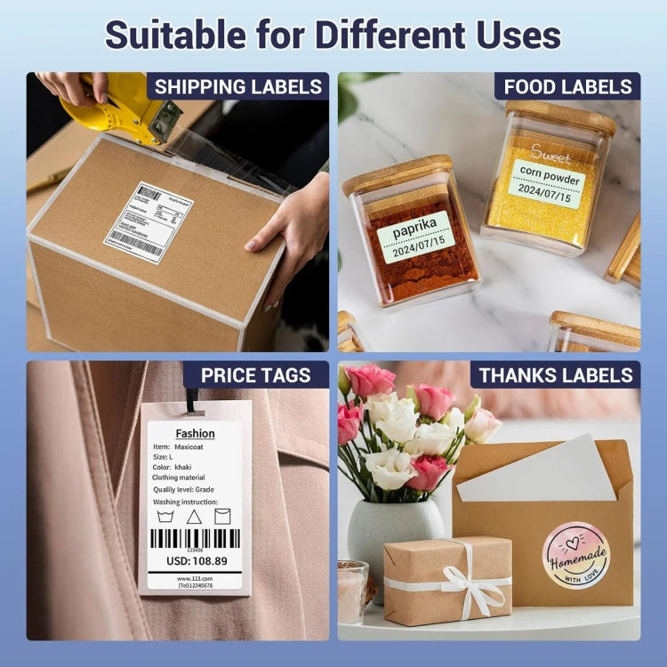 Phomemo PM245-BT Bluetooth Shipping Label Printer Support Labels Width  1- 4.6 Inch(UK Plug)