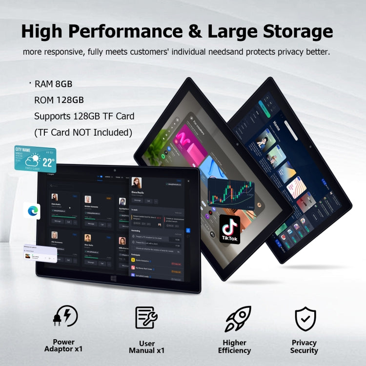 Windows 10, Intel Celeron J3455 Quad Core, Support TF Card & HDMI & Bluetooth & Dual WiFi, with Keyboard, N4000 4-Core 8GB+128GB with Keyboard