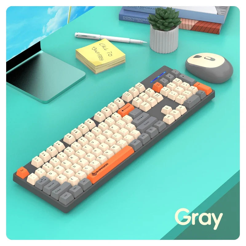 Wireless Keyboard and Mouse Combo Set 2.4G for Laptop & Desktop Computer Gaming