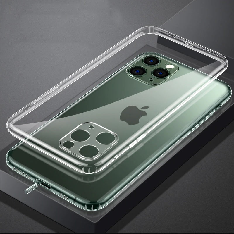 Soft TPU Clear Case with Dust Plug - For iPhone 16 Plus