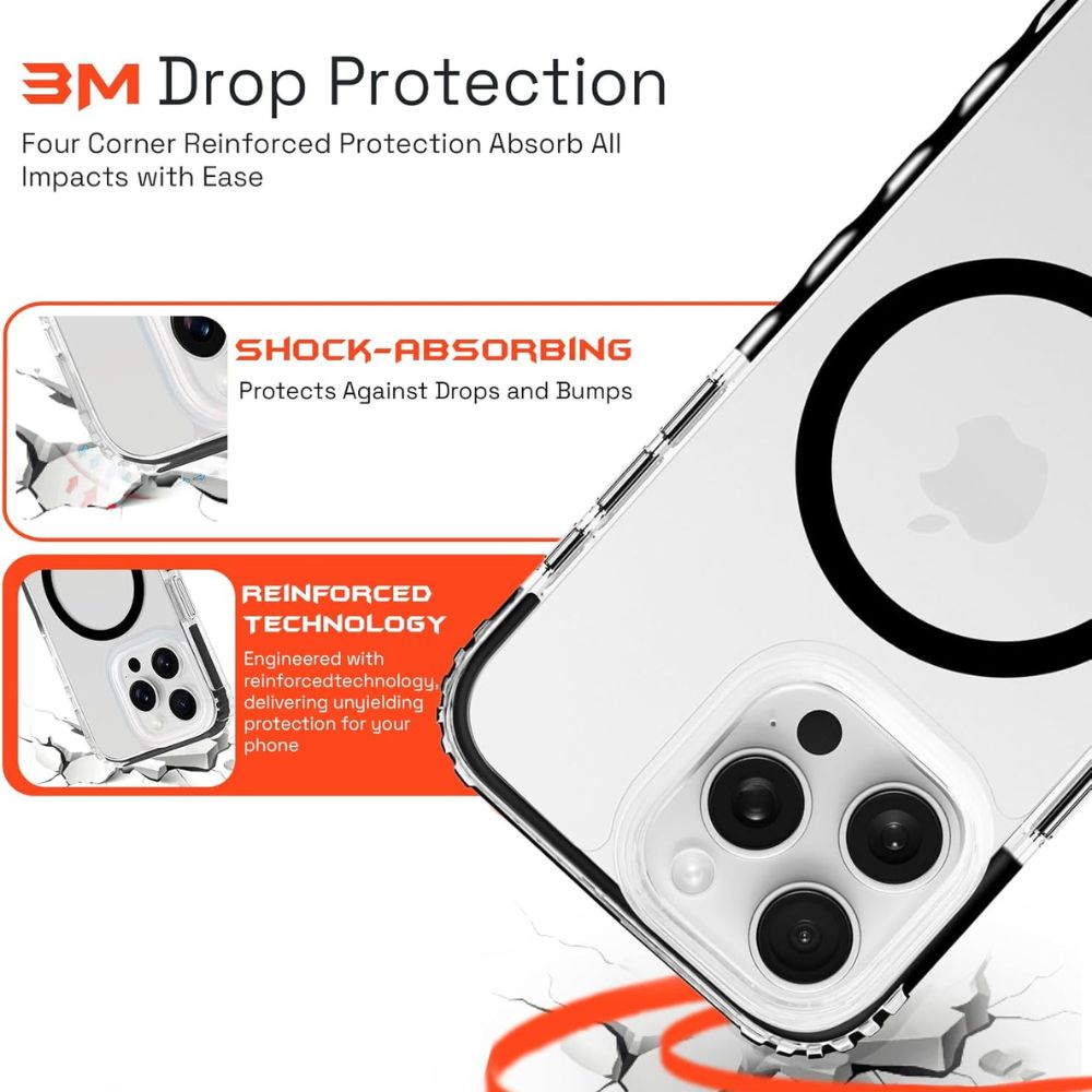 iPhone 15 Pro Ox Grip Case Bear Black