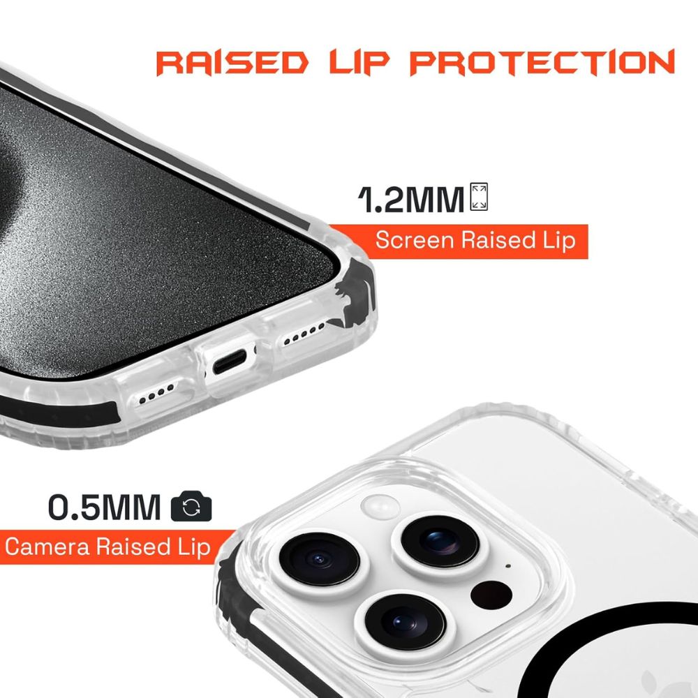 iPhone 15 Pro Ox Grip Case Bear Black