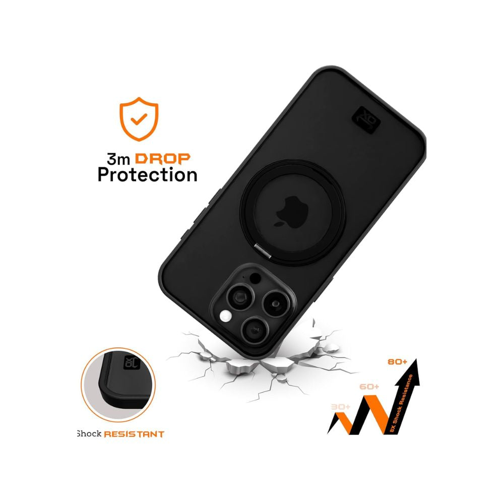 iPhone 15 Pro Ox Ring Case Bear Black