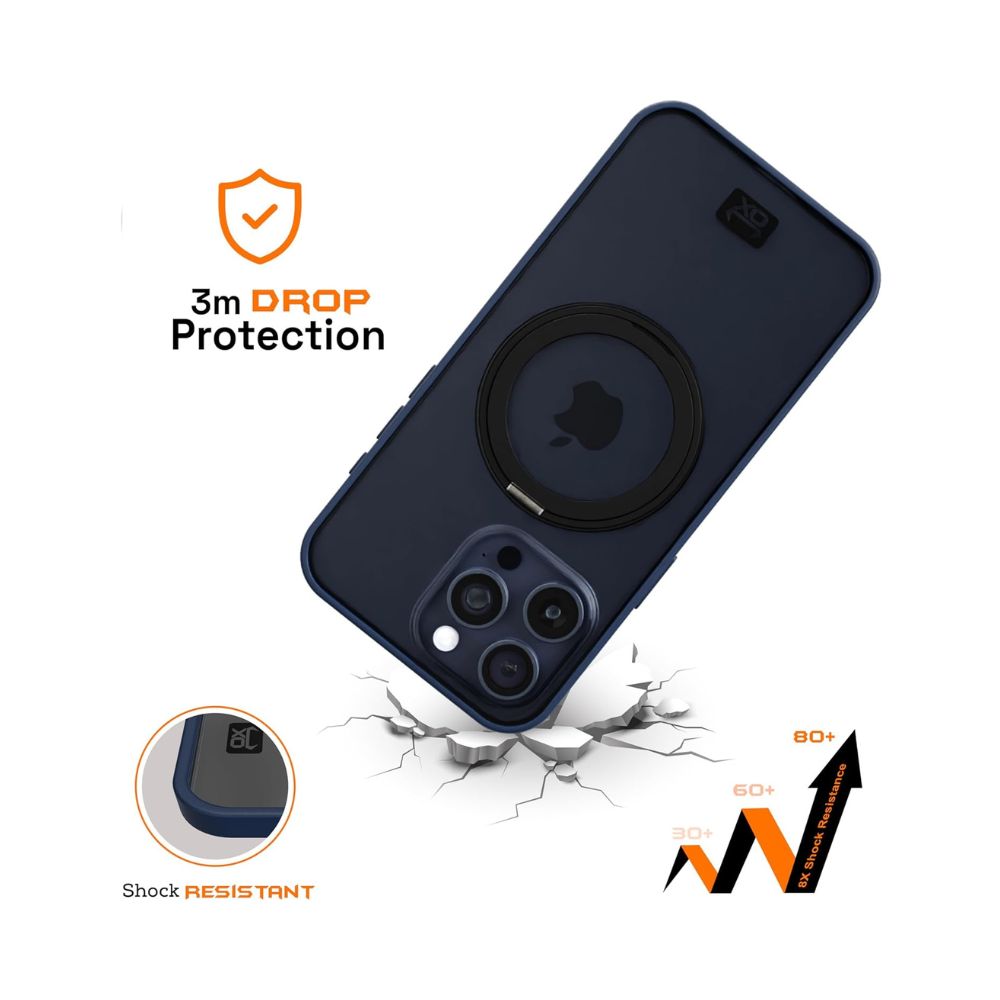 iPhone 15 Pro Ox Ring Case Butterfly Blue