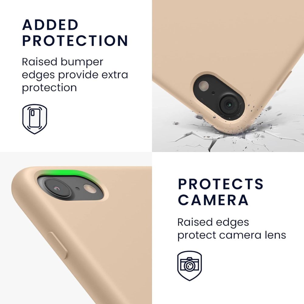 iPhone 7/8/SE Beige Silicon Case