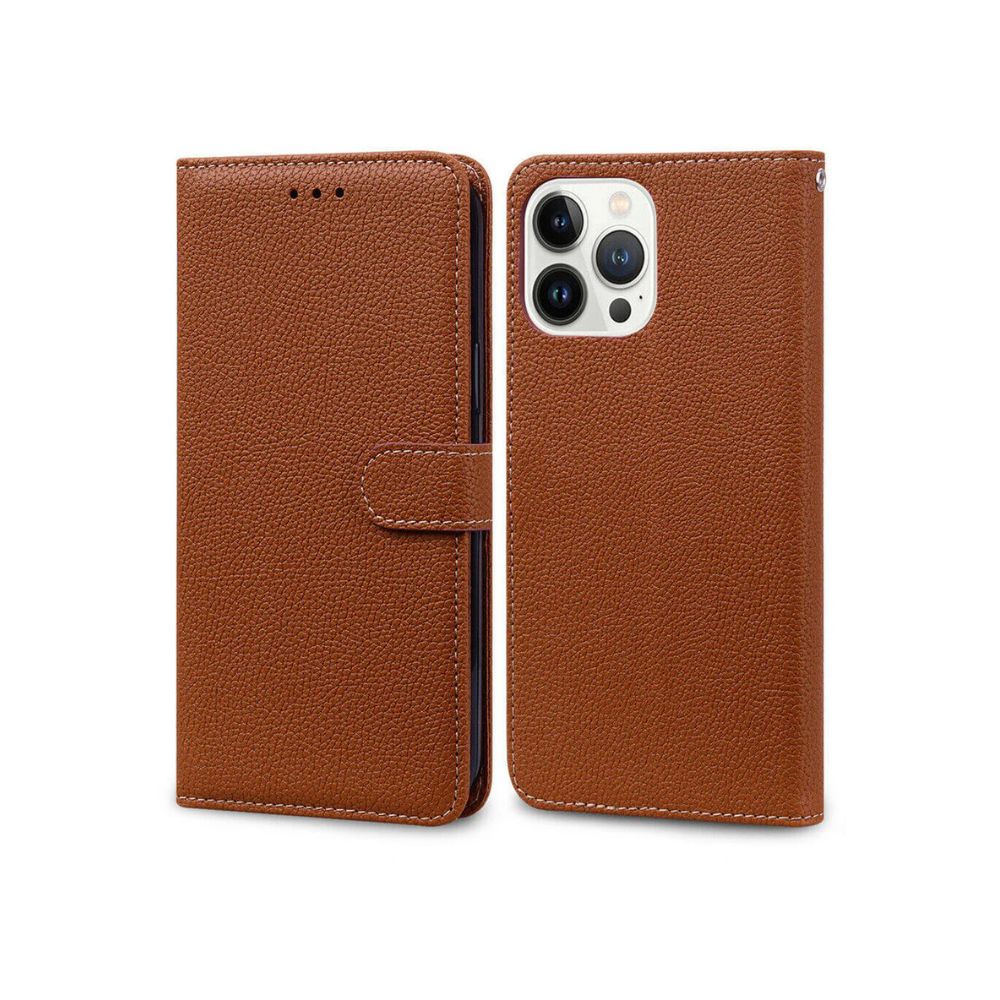 iPhone 15 Series Book Flip Case Leather Wallet