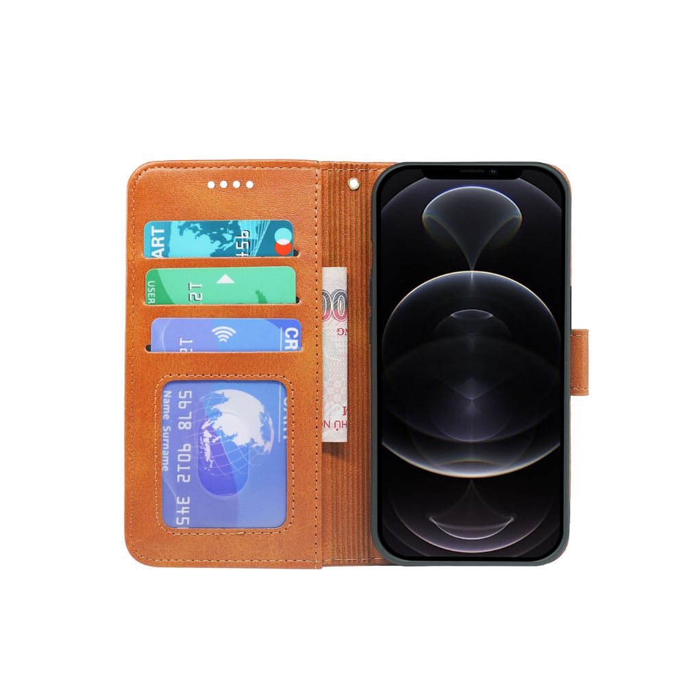 iPhone 16 Series Book Flip Case Leather Wallet