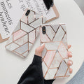 Marble Effect Soft TPU Coral Case - For iPhone 12 Pro Max