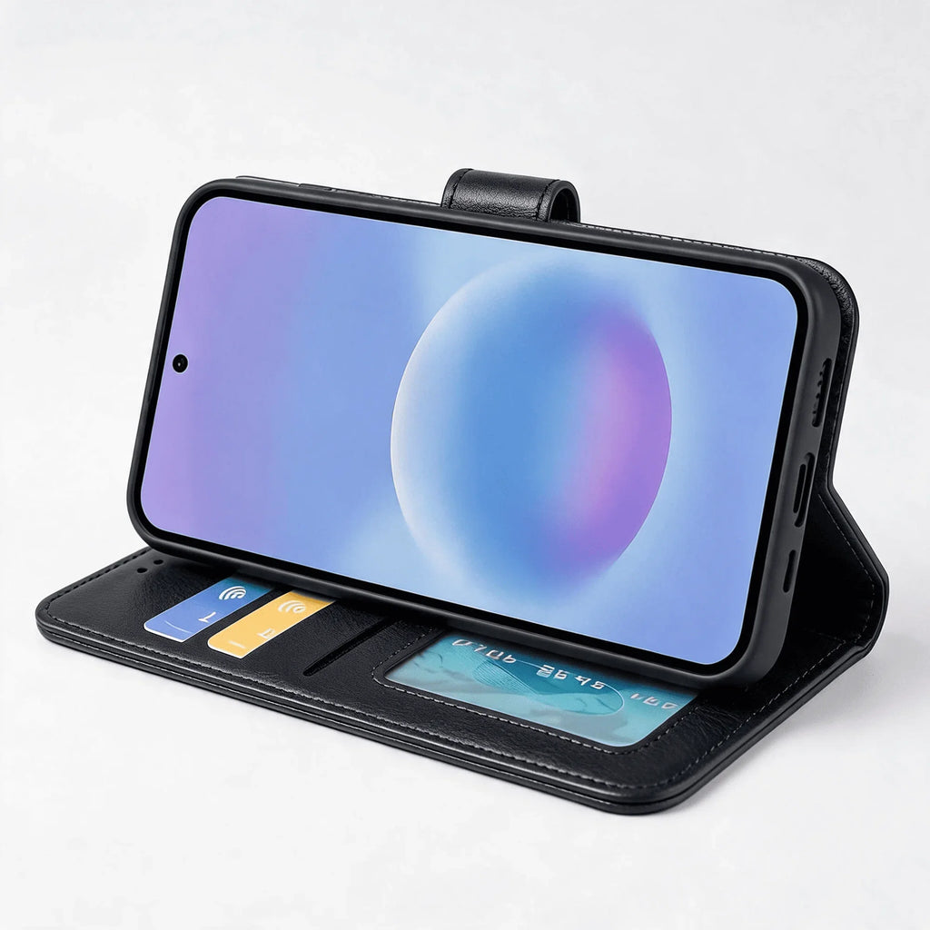 Samsung Galaxy S26 Series Book Flip Case Leather Wallet