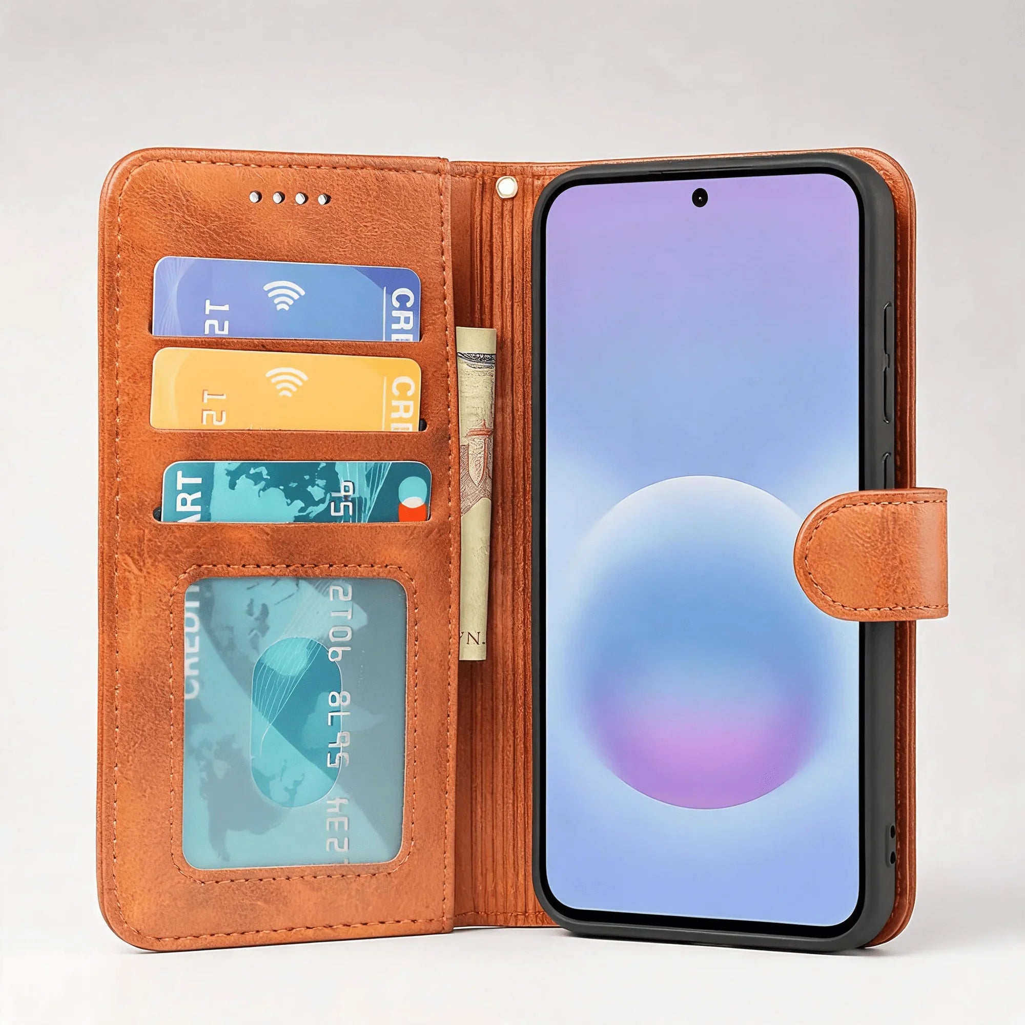 Samsung Galaxy S23 Series Book Flip Case Leather Wallet