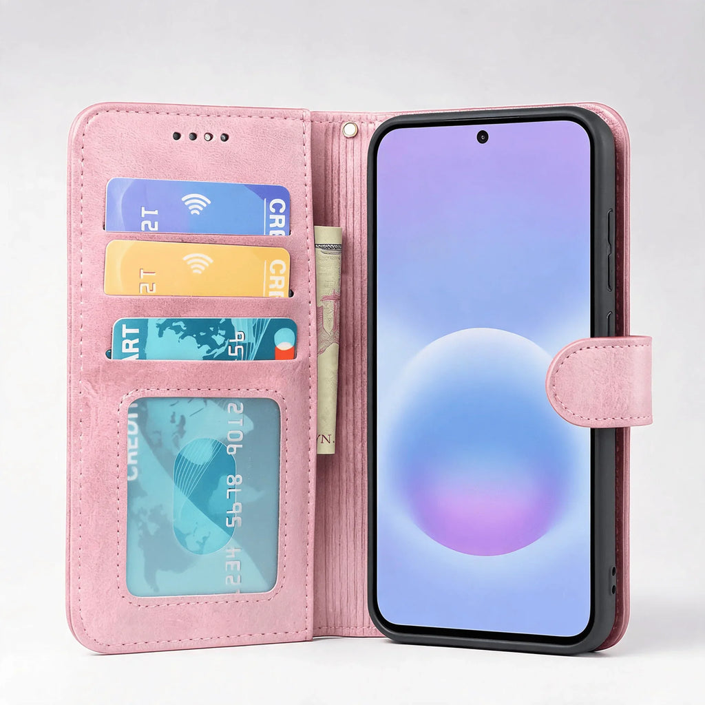 Samsung Galaxy A33 Book Flip Case Leather Wallet