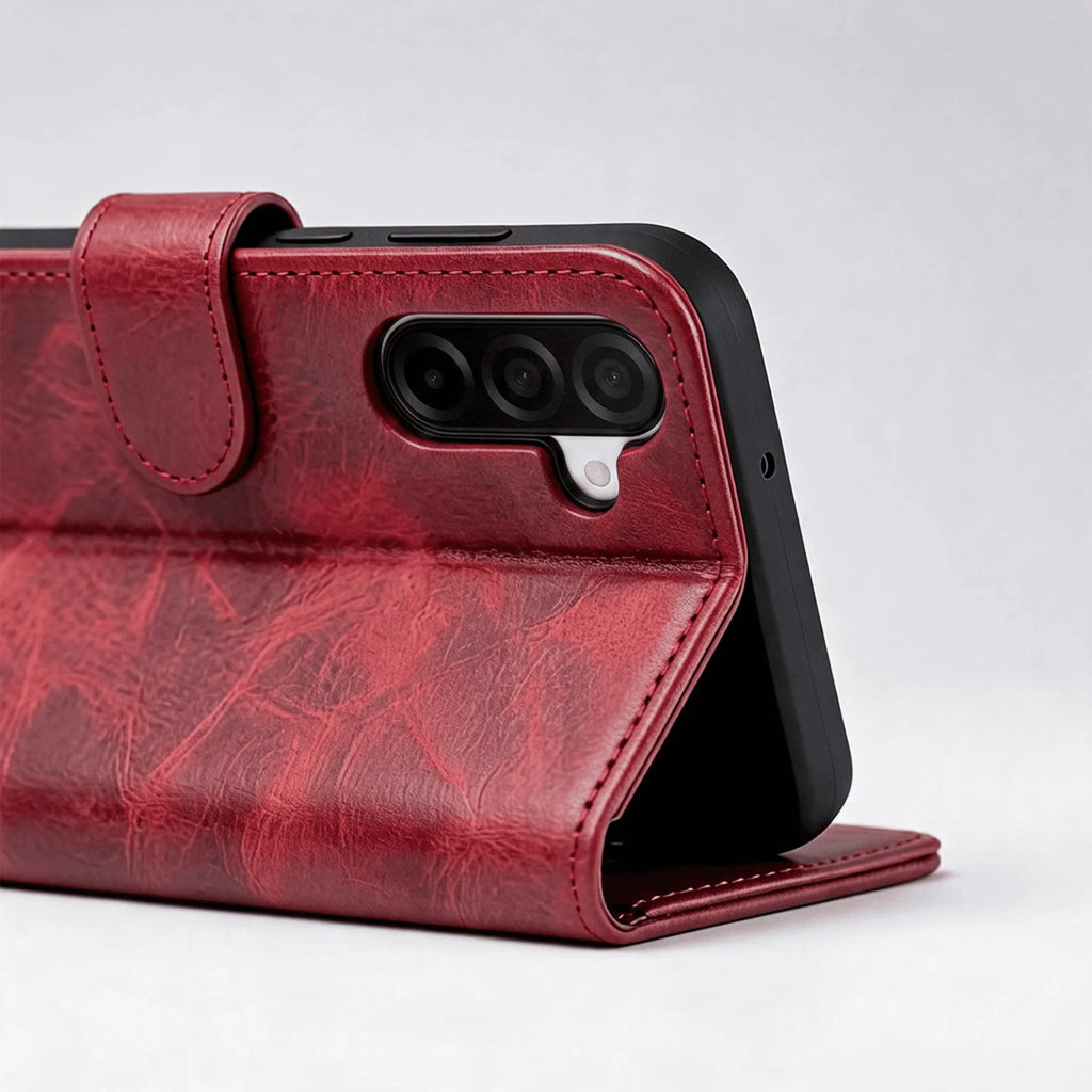 Samsung Galaxy S26 Series Book Flip Case Leather Wallet